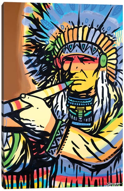Calumet Canvas Art Print - Native American Décor