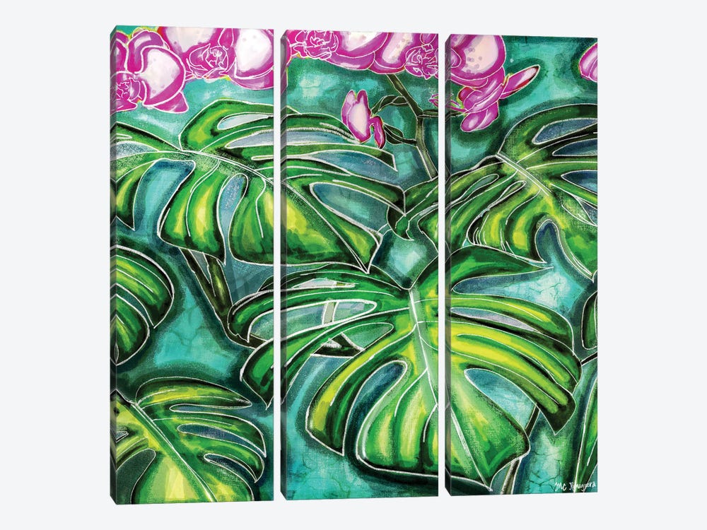Wild Orchids by MC Romaguera 3-piece Canvas Artwork