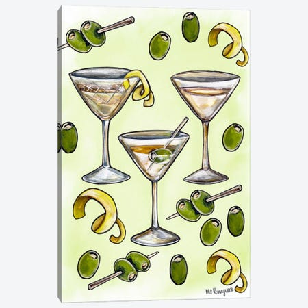 Gin, Vodka, Lemon Martini Canvas Print #RGM110} by MC Romaguera Canvas Art
