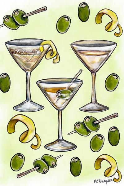Martini Olive: Gin, Vodka, Lemon Martini by MC Romaguera