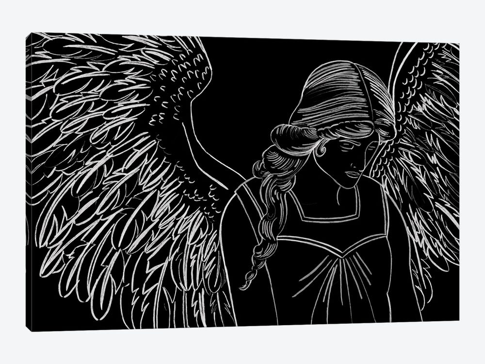 Angel In Prayer Noir Edition by MC Romaguera 1-piece Canvas Artwork