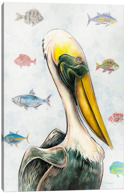 Pelican Dreams Canvas Art Print - MC Romaguera