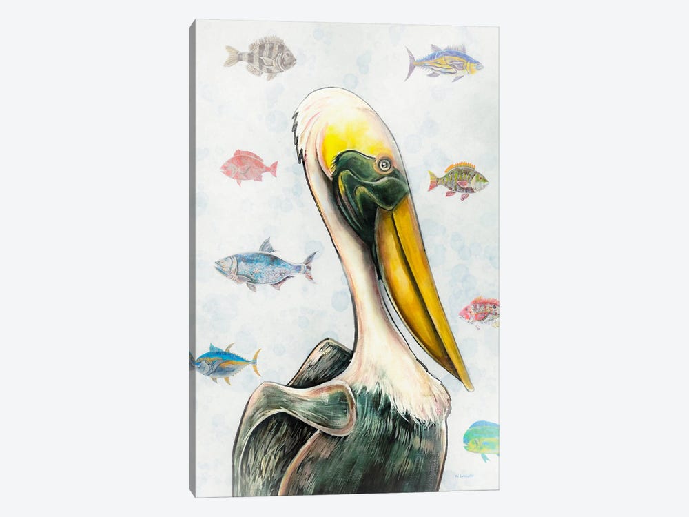 Pelican Dreams by MC Romaguera 1-piece Canvas Art Print