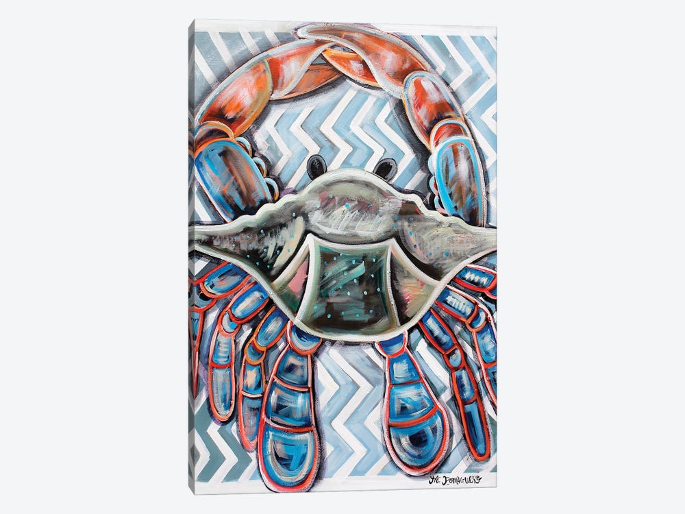 Chevron Crab by MC Romaguera 1-piece Canvas Art