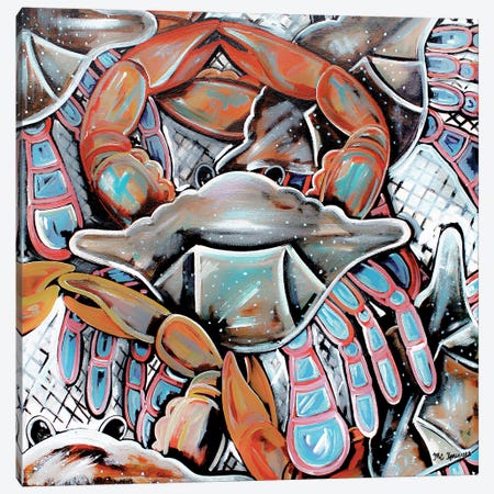 Crab Trap Canvas Print #RGM23} by MC Romaguera Canvas Print