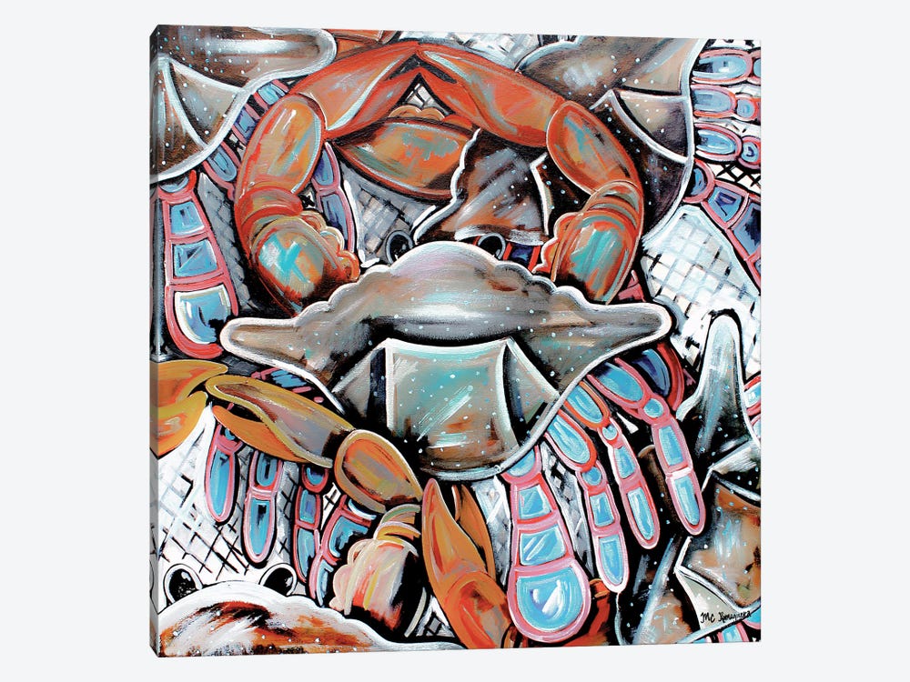 Crab Trap by MC Romaguera 1-piece Canvas Print