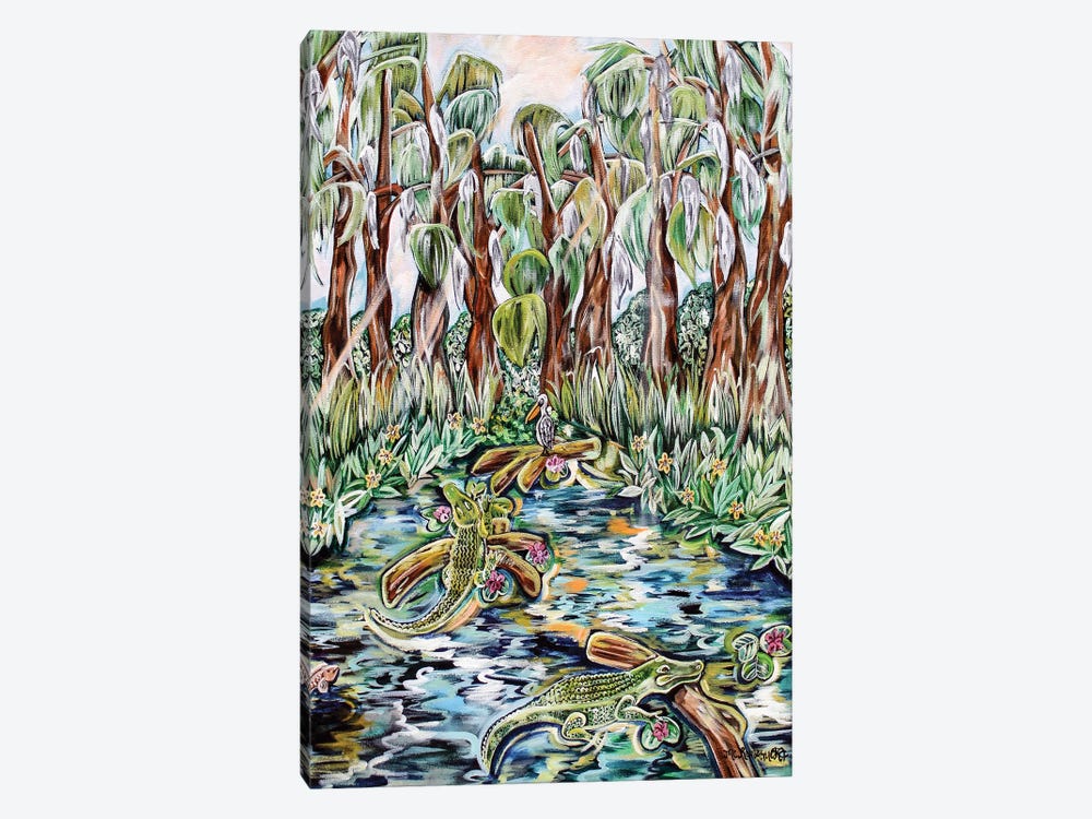 Cypress Bayou by MC Romaguera 1-piece Canvas Art Print