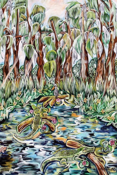 Alligators & Crocodiles: Cypress Bayou by MC Romaguera