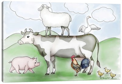 Farm Friends Canvas Art Print - MC Romaguera