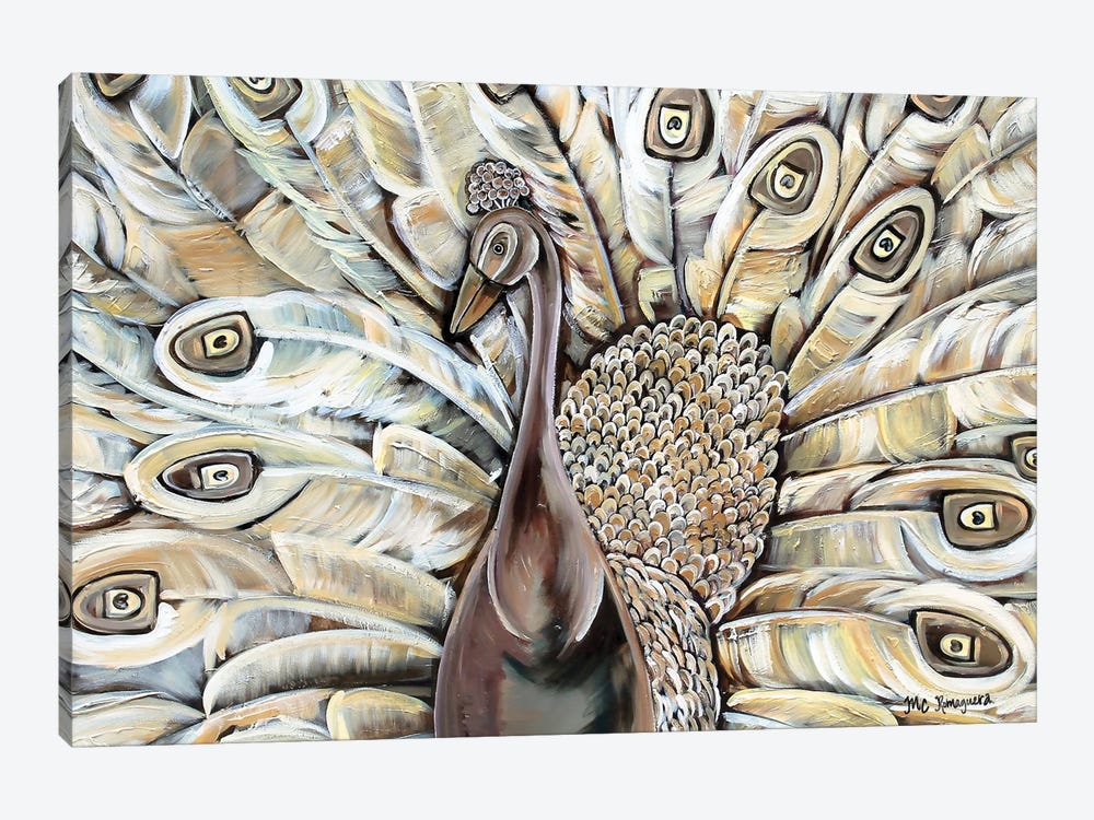 Gilded Feathers by MC Romaguera 1-piece Canvas Art Print
