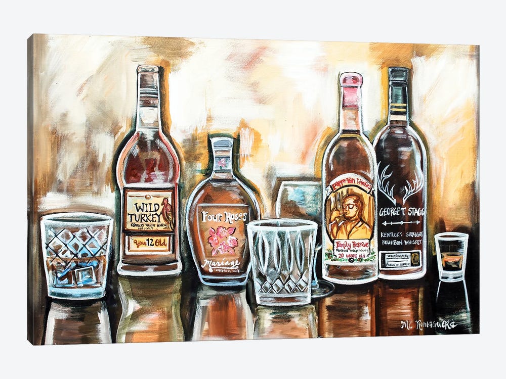 Kentucky Bourbon by MC Romaguera 1-piece Canvas Art