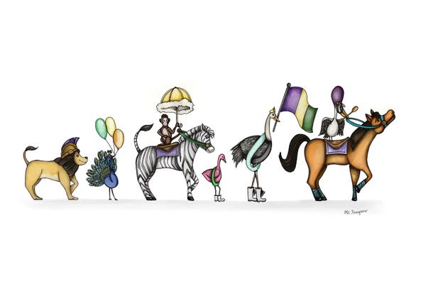 Zebras: Krewe Du Zoo by MC Romaguera