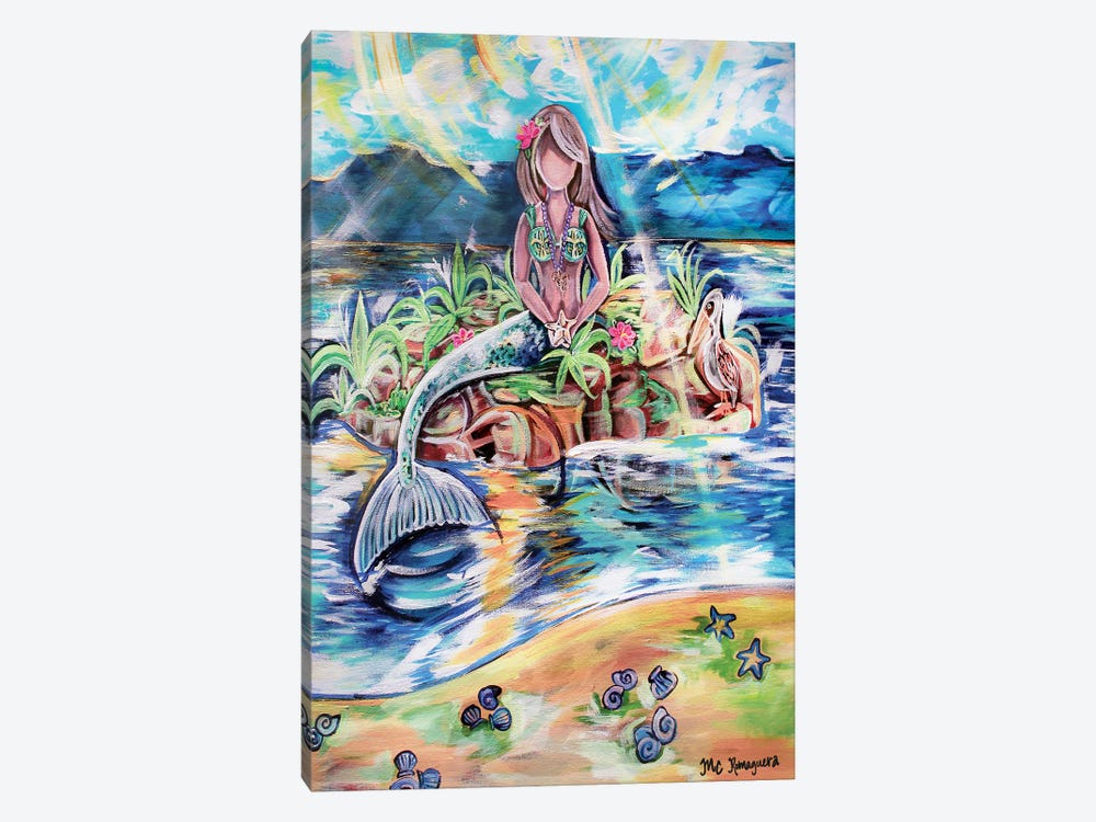 Mermaid by MC Romaguera 1-piece Canvas Art Print