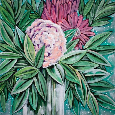 Flowers In Bloom by MC Romaguera canvas print