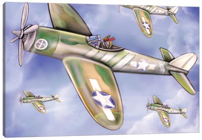 Pelican Airforce Canvas Art Print - MC Romaguera