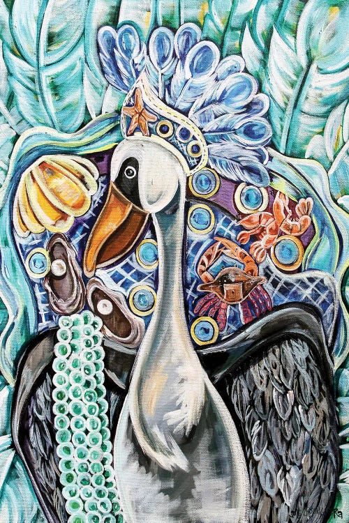 Pelican As A Maid by MC Romaguera wall art