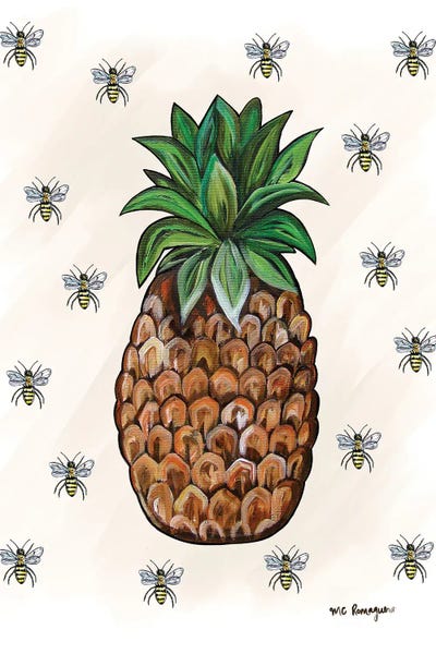 Bees: Pineapple & Honey Bee by MC Romaguera