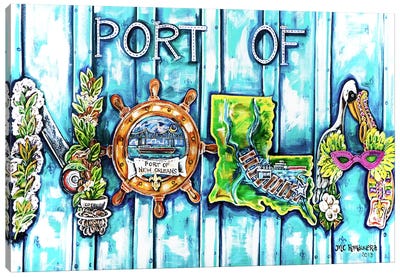 Port Of Nola Canvas Art Print - Louisiana