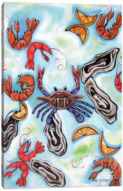 See Food Canvas Art Print - Seafood Art