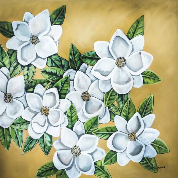 Magnolias: Magnolia In Gold by MC Romaguera