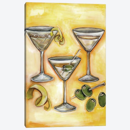 Martini  Time Canvas Print #RGM91} by MC Romaguera Canvas Art