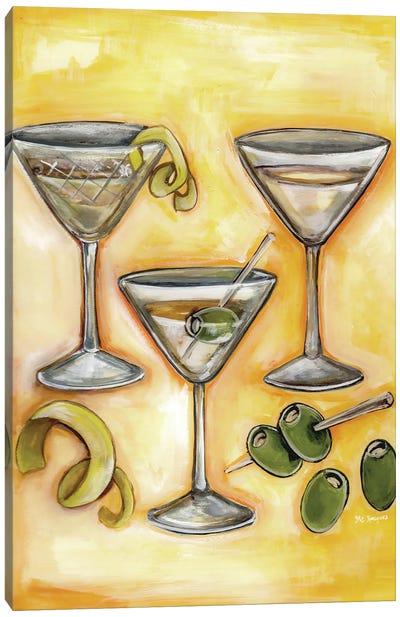 Martini  Time Canvas Art Print - MC Romaguera