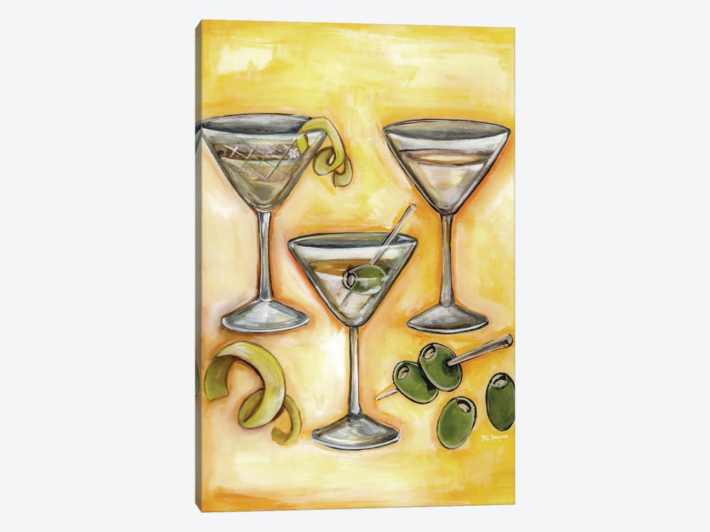Martini  Time by MC Romaguera 1-piece Canvas Wall Art