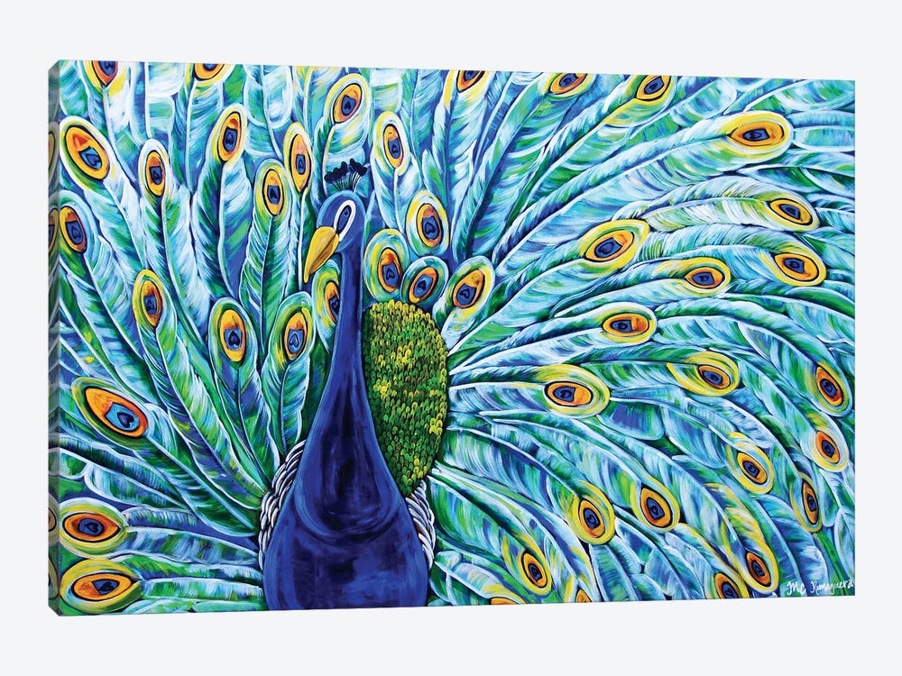 Royal Peacock by MC Romaguera 1-piece Canvas Wall Art