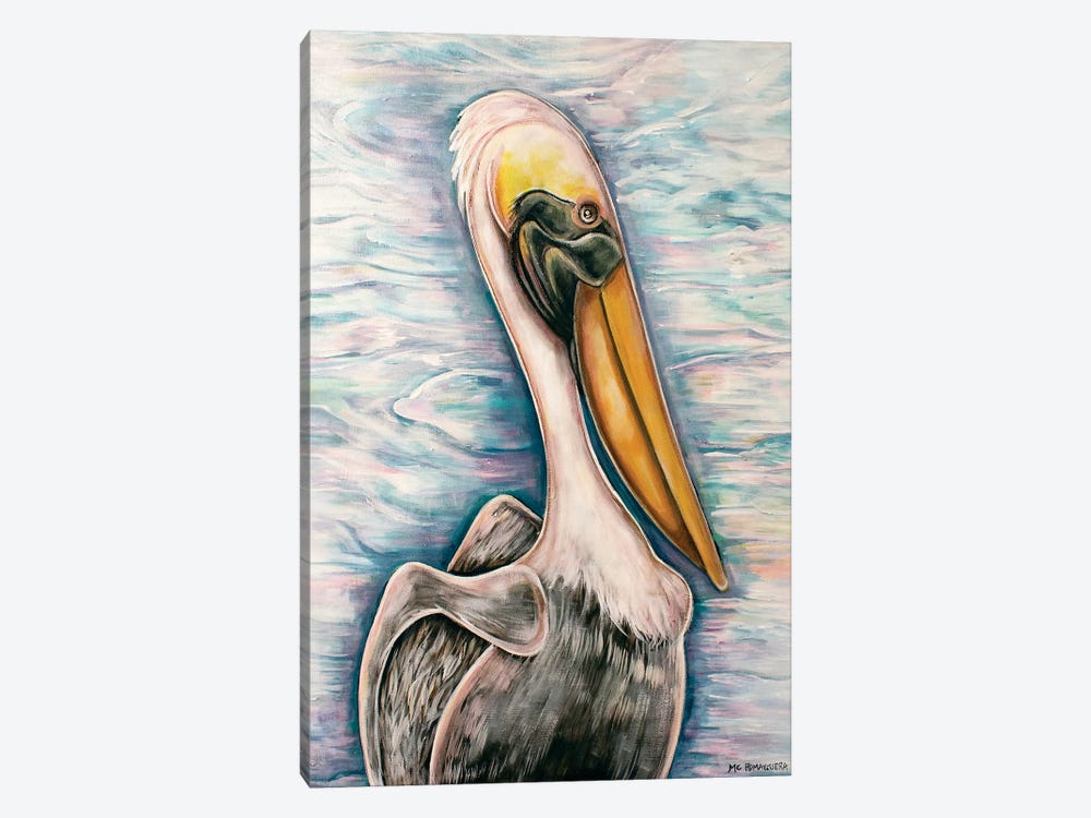 Pelican Sunrise by MC Romaguera 1-piece Canvas Art