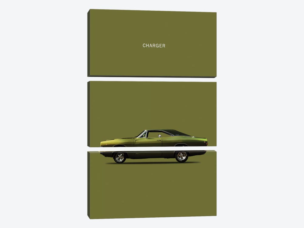 Dodge Charger by Mark Rogan 3-piece Canvas Art