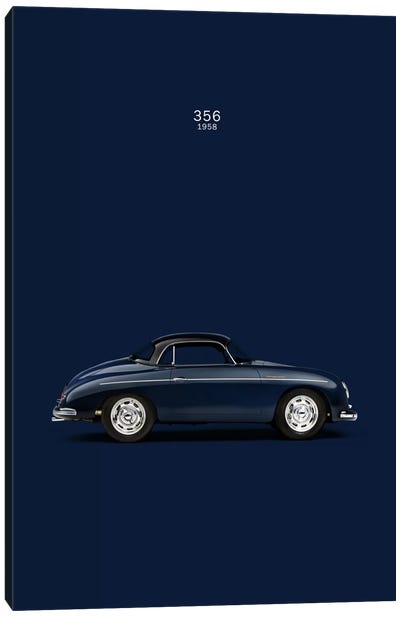 1958 Porsche 356 Canvas Art Print - Mark Rogan