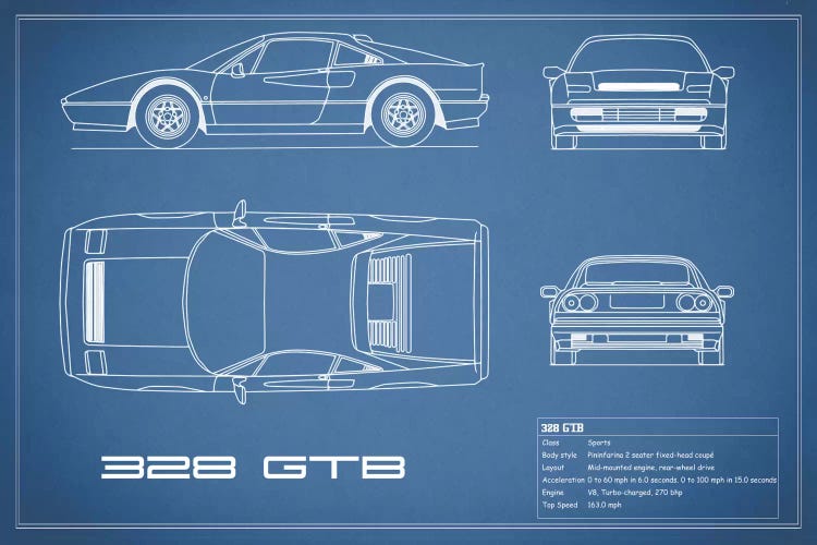 Ferrari 328 GTB (Blue)