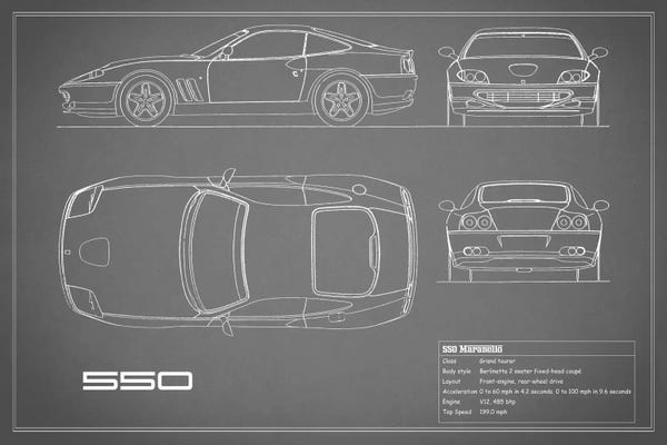 Mark Rogan: Ferrari 550 Maranello (Grey) by Mark Rogan