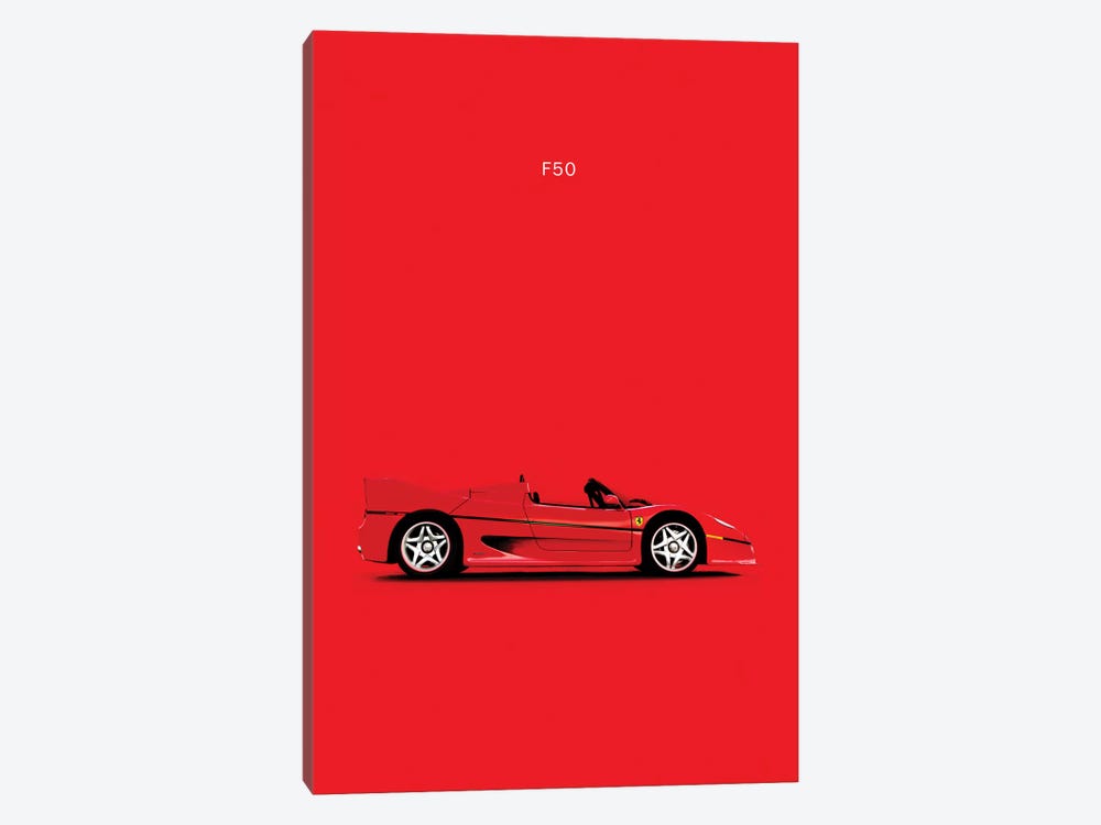 Ferrari F50 by Mark Rogan 1-piece Canvas Artwork