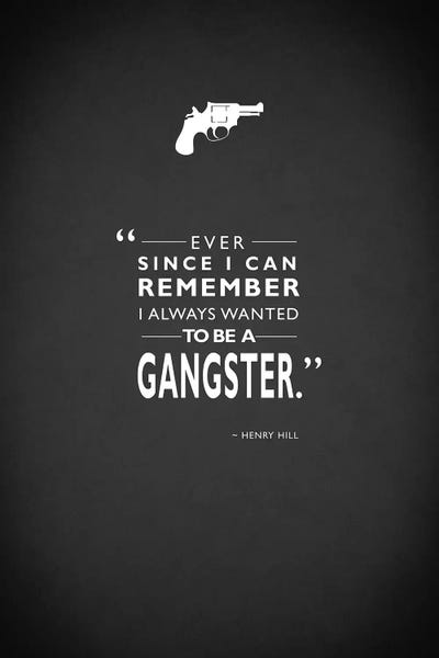 Black & White Pop Culture Art: Goodfellas by Mark Rogan