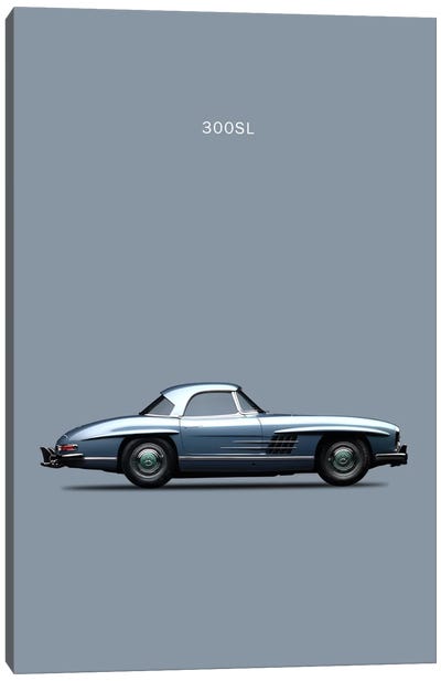 1960 Mercedes-Benz 300 SL Canvas Art Print - Mercedes-Benz