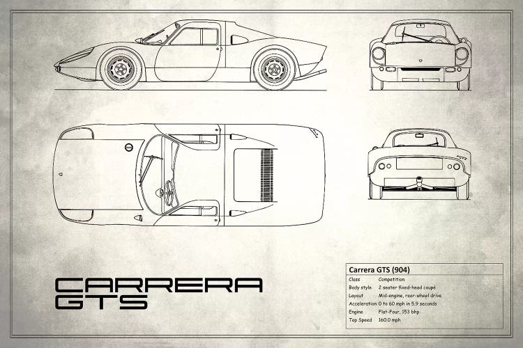 Porsche (904) Carrera GTS (Vintage Silver)