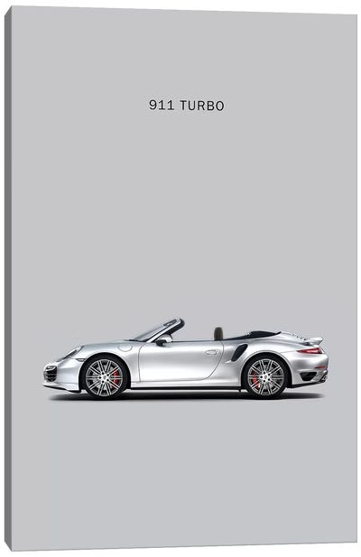 Porsche 911 Turbo Cabriolet Canvas Art Print - Porsche