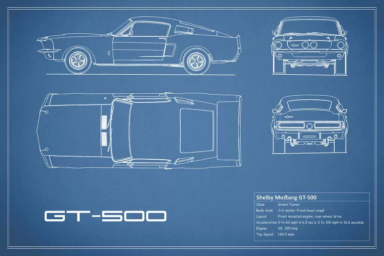 Shelby Mustang GT500 (Blue)