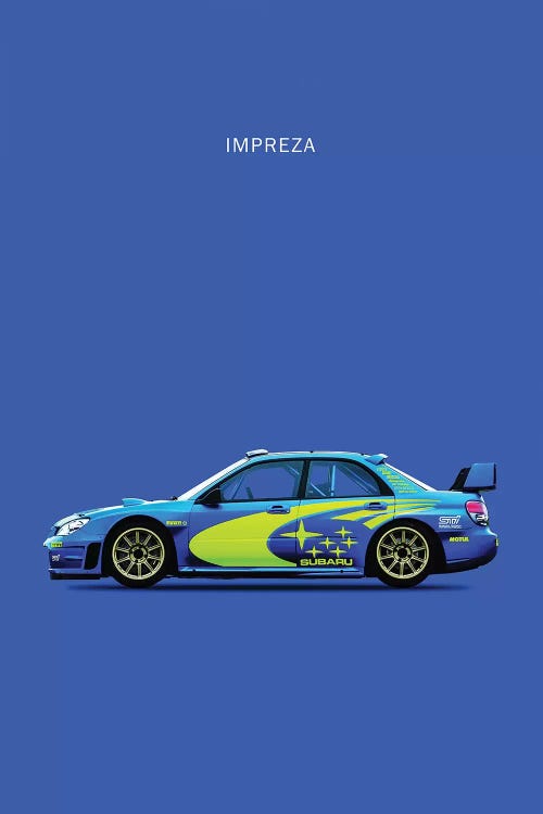 Subaru Impreza by Mark Rogan wall art