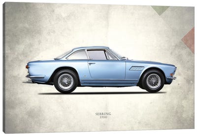 1969 Maserati Sebring 3700 Canvas Art Print - Maserati