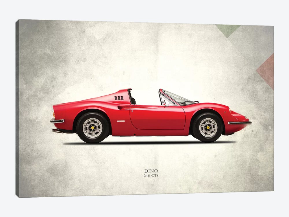 1973 Ferrari Dino 246 GTS by Mark Rogan 1-piece Canvas Print