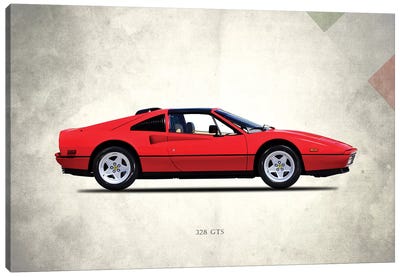 1987 Ferrari 328 GTS Canvas Art Print - Ferrari