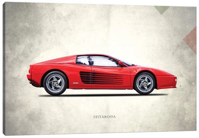 1996 Ferrari Testarossa Canvas Art Print - Ferrari