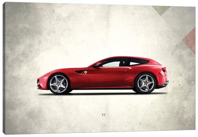 Ferrari FF Canvas Art Print - Top Art