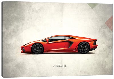 Lamborghini Aventador Canvas Art Print - By Land