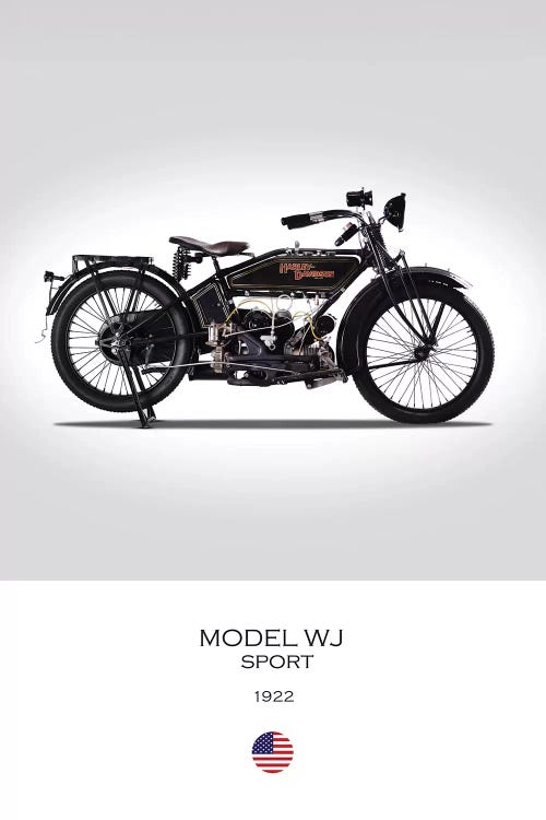 1922 Harley-Davidson Model WJ Sport Motorcycle