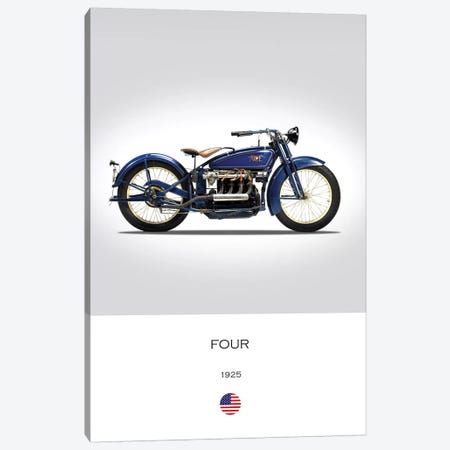 1925 Ace Four Motorcycle Canvas Print #RGN298} by Mark Rogan Art Print