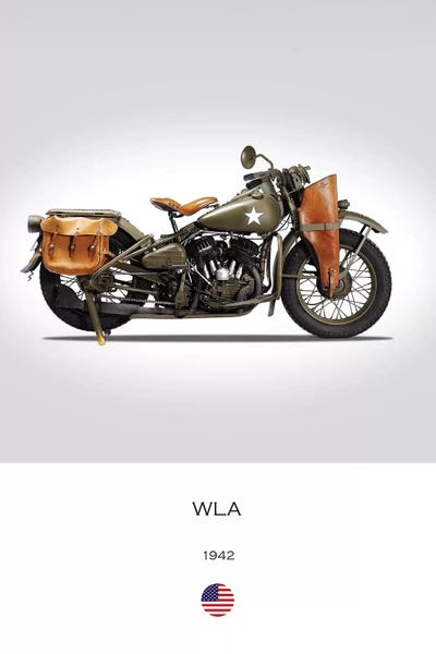 Motorcycles: 1942 Harley-Davidson WLA Motorcycle by Mark Rogan
