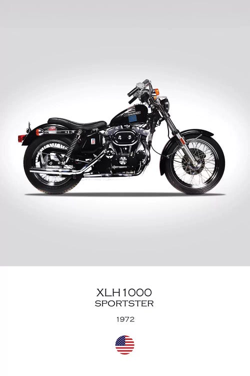 1972 Harley-Davidson XLH1000 Sportster Motorcycle